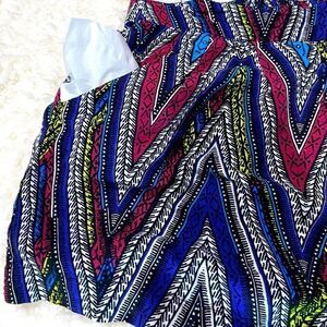Mossimo Supply Co. Aztec Print High Waisted Pull On Shorts